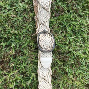 Kosiuko Argentinian leather belt in cream. Small size. Great conditions
